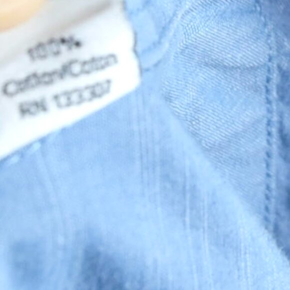 Ben Sherman Blue Dress Shirt Tailored Slim Fit 15.5 34/35 Medium Mod Menswear - Picture 7 of 7